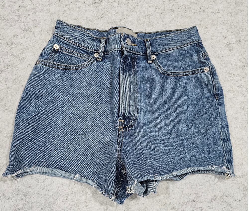 Everlane The Way High Denim Short, High Rise, Jean, 5 Pocket, Sz 25, New